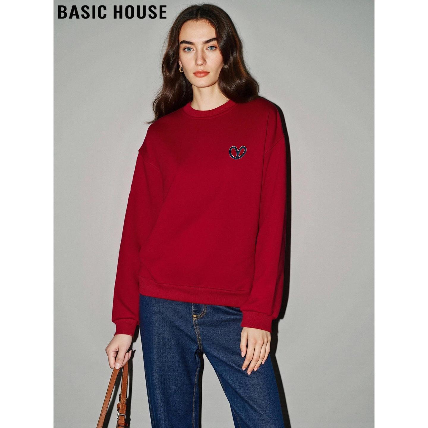 百家好美式加绒卫衣女2025秋冬