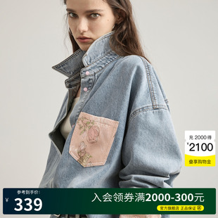 宽松衬衫 Basic 新款 百家好国风牛仔外套酷飒风2025春季 女 House