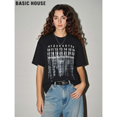 House 新款 百家好美式 Basic 印花短袖 T恤女2026夏季 纯棉半袖 体恤