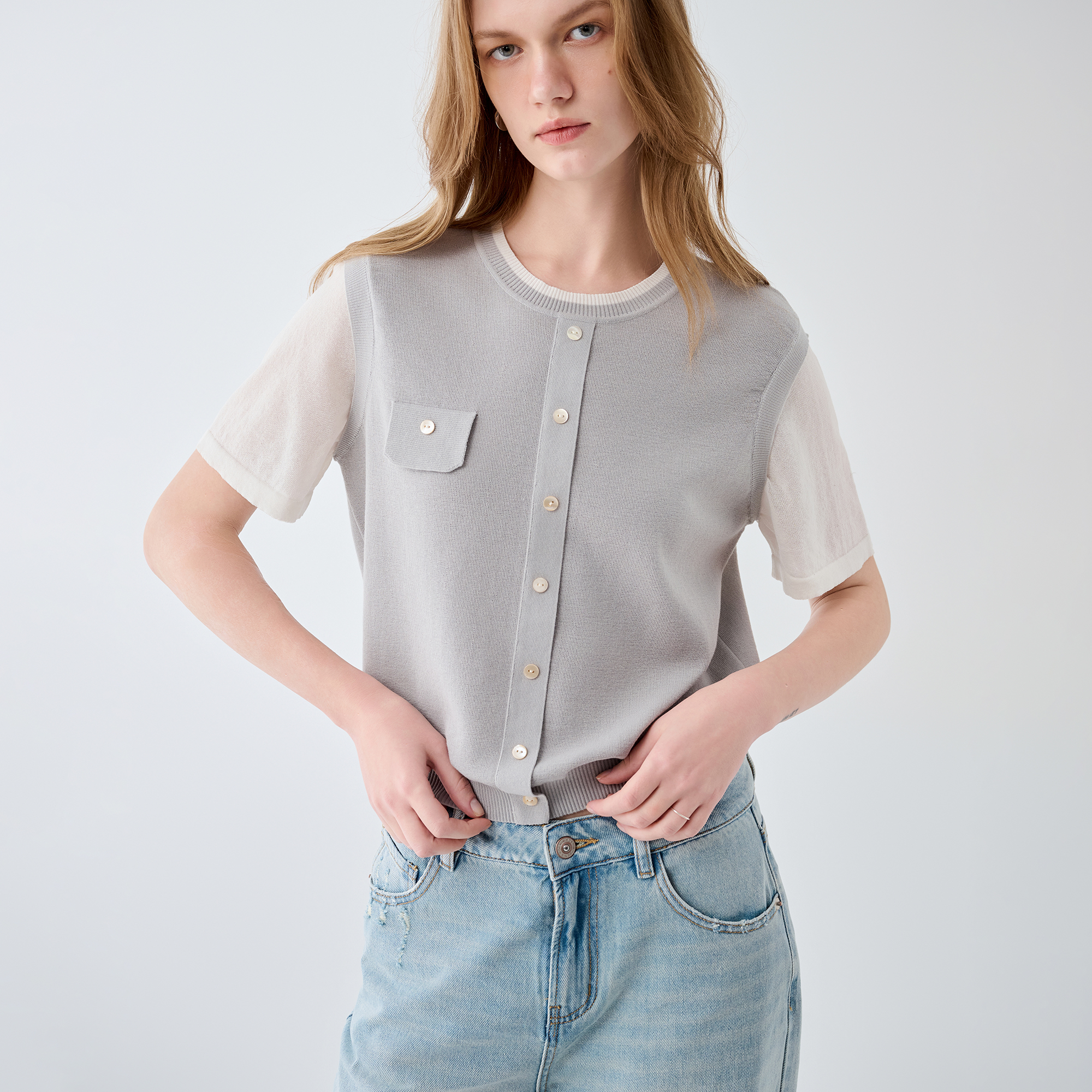 BasicHouse/百家好针织衫