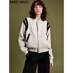 新款 百家好运动风棒球服外套女2026春季 加厚夹克上衣 House Basic