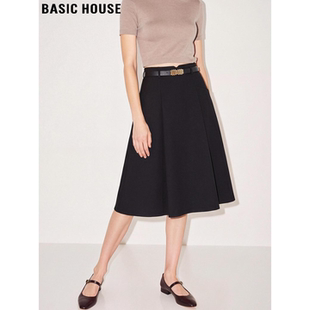 House 新款 百家好法式 半身裙女2026春季 高腰半裙 赫本风西装 Basic