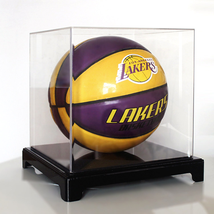 足球篮球防尘罩无缝式高透明亚克力展示盒签名球盒抗氧化收纳方盒