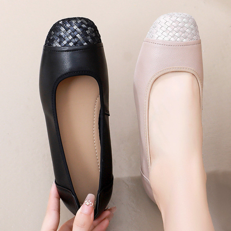 真皮单鞋女2026新款春秋舒适软皮软底妈妈鞋大码女士皮鞋通勤女鞋