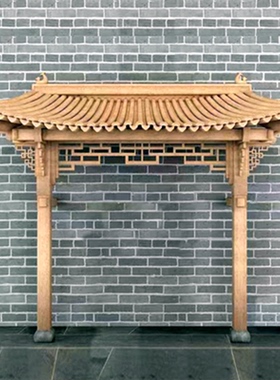 浙江东阳仿古复古樟子松青砖绿瓦