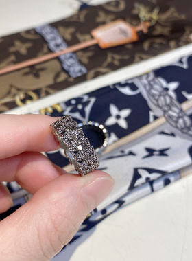 [Moon之家]出口欧美单环小丝巾扣简约迷你两用尾戒女小指单身戒指