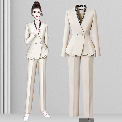 医美咨询师西装套装女神范工作服