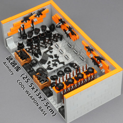 枪械模型军火库展示架军事人仔