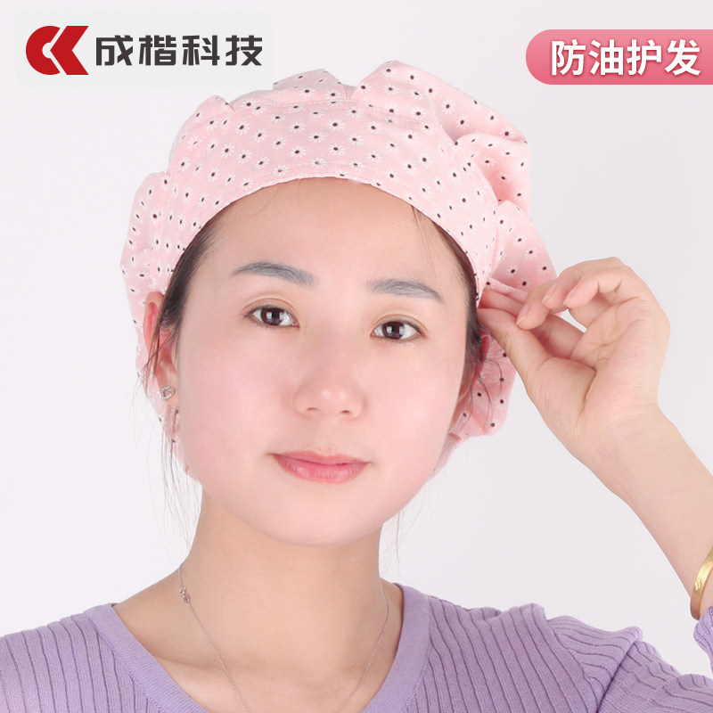 厨房帽子女做饭防油烟家用餐厅厨师帽防掉头发实用工作帽卫生时尚