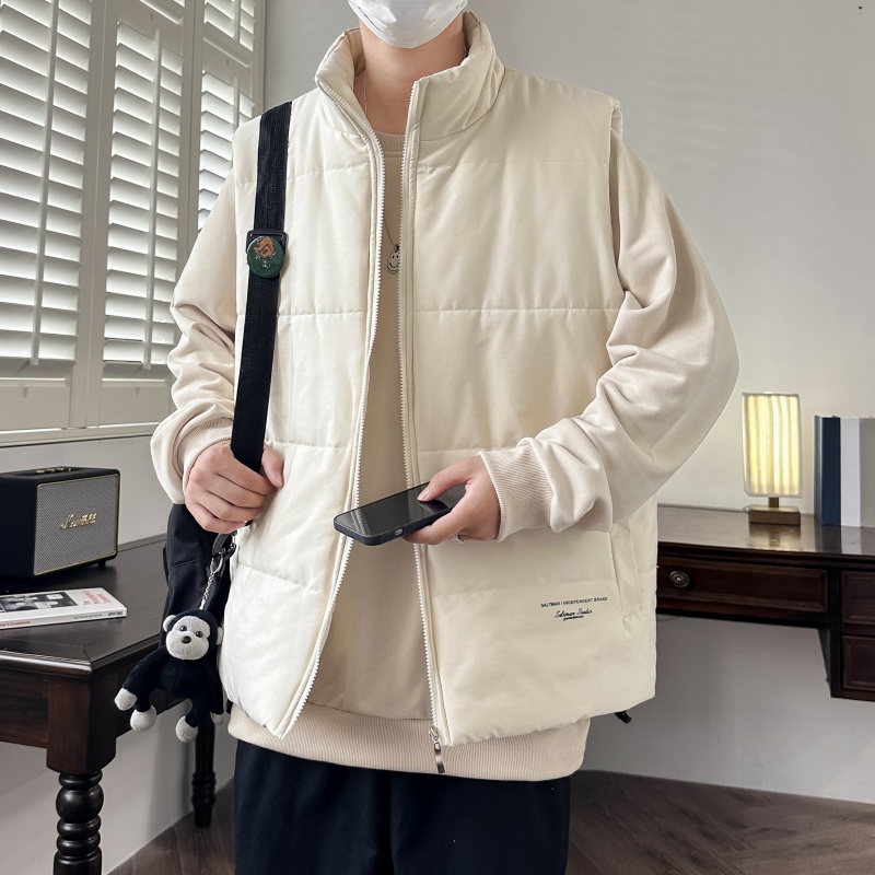 2025新款男士马甲羽绒棉马甲外穿背心秋冬坎肩冬款宽松百搭男女款