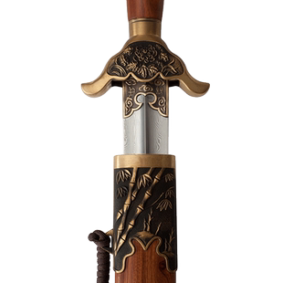 龙泉杨氏太极剑不锈钢半硬剑男女士晨练软剑古装道具花纹钢未开刃