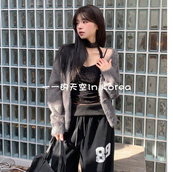 豹纹背心领带套装韩国代购东大门2026春夏女装新款性感修身小吊带