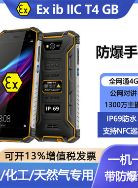 大唐智能防爆手机EX-C6全网通4G化工厂T4油库天然气石油工业NFC