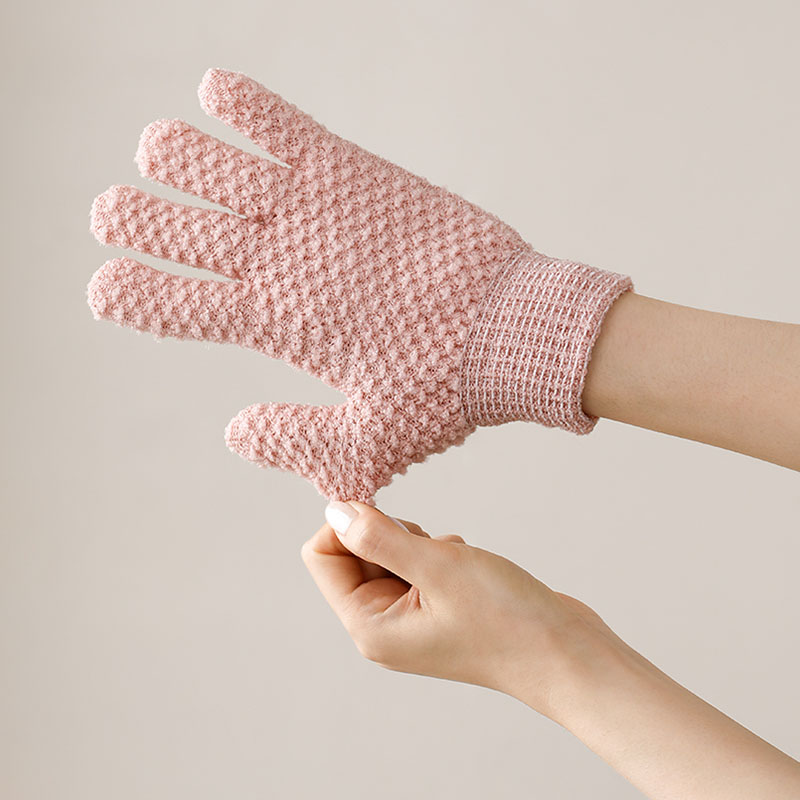 FaSoLa女搓澡手套五指擦背洗澡巾