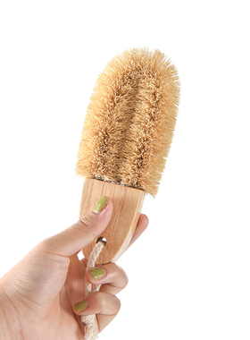 日本SP SAUCE锅刷神器椰棕短柄U型厨房用刷清洁碗筷餐具清洗刷子