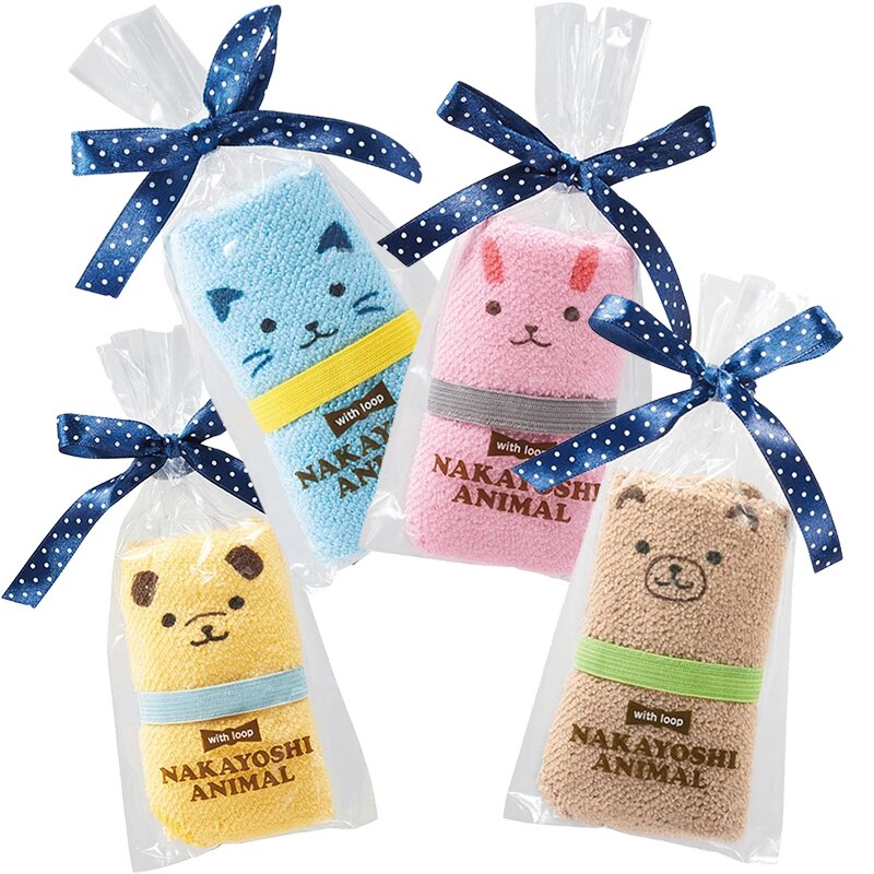 日本进口SP.SOURCE家用擦手巾悬挂式厨房擦手小方巾可爱儿童手帕