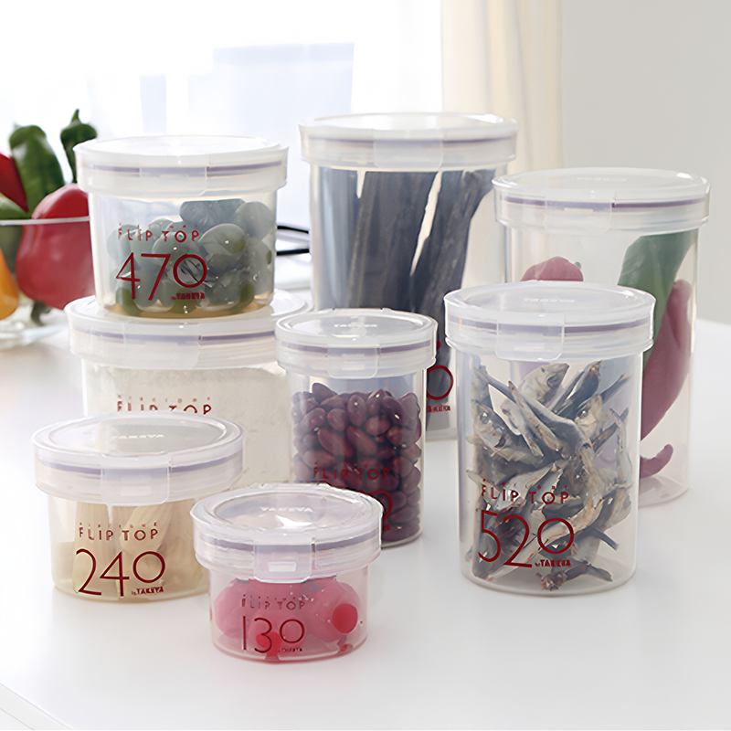 日本进口TAKEYA奶粉专用密封罐食品级塑料茶叶防潮罐咖啡豆储存罐