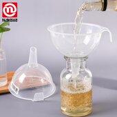 日本进口NAKAYA家用液体分装 漏斗透明塑料厨房小口径油滤斗食品级