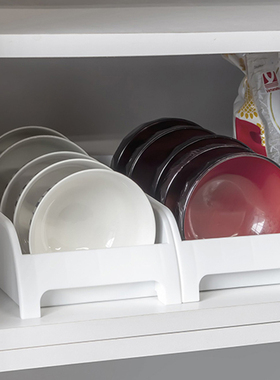 日本进口SANADA放小号碗碟盘收纳架子小型台式厨房餐具沥水置物架