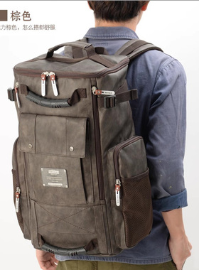 Cross Charm新品欧美日韩时尚休闲旅行韩版隔层电脑大双肩包