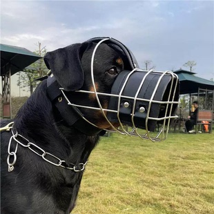 狗罩防狗大型犬工作犬口笼嘴狗罗威纳可嘴套咬口罩喝水嘴套吃防乱