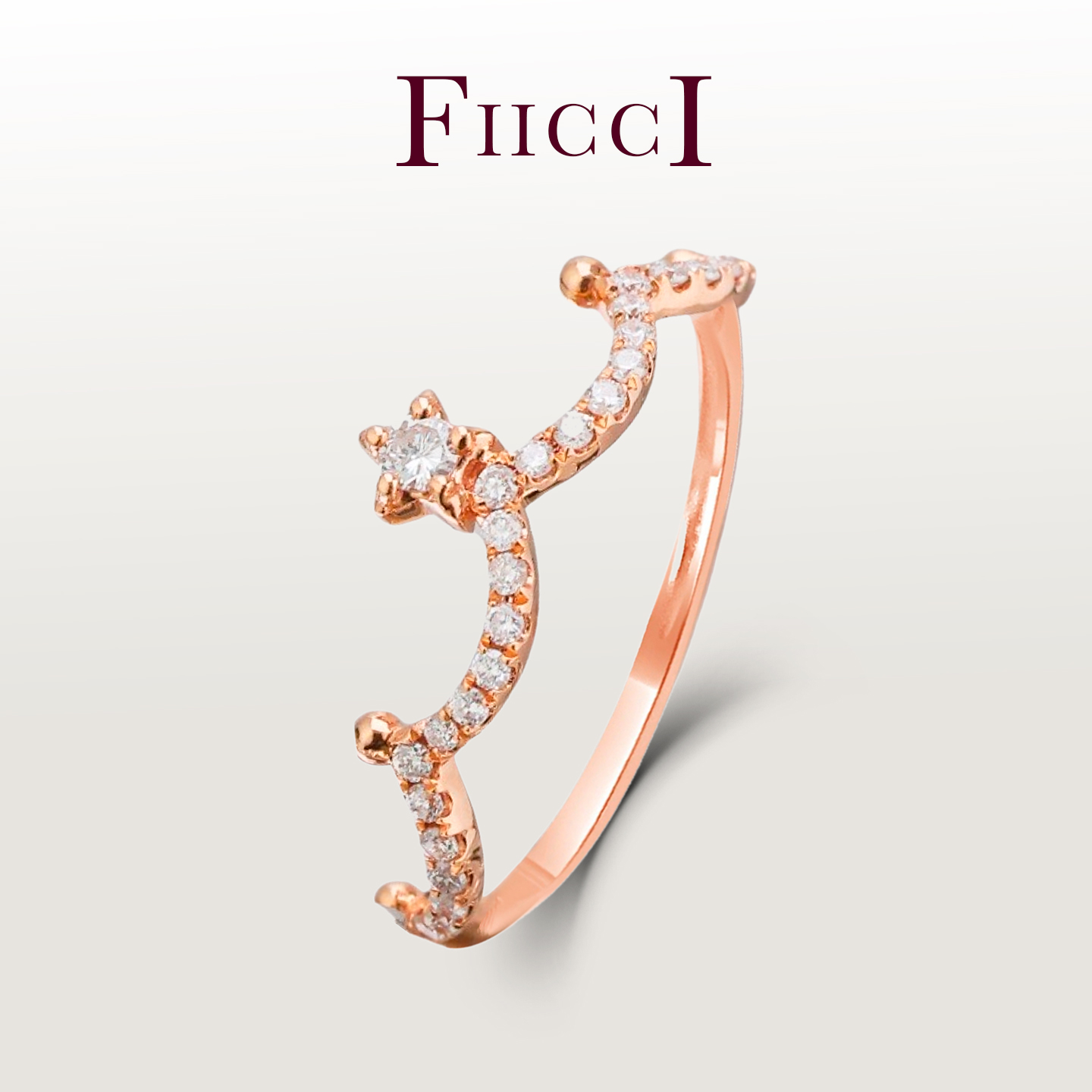 18K白金戒指排戒叠带戒指