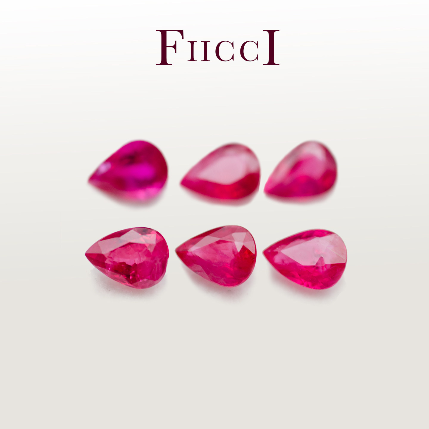 FIICCI菲伊奇 一组1.02克拉天然红宝石裸石水滴形6颗定制手链项链