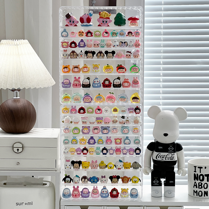 萌粒展示架带围挡隔板可拆可调