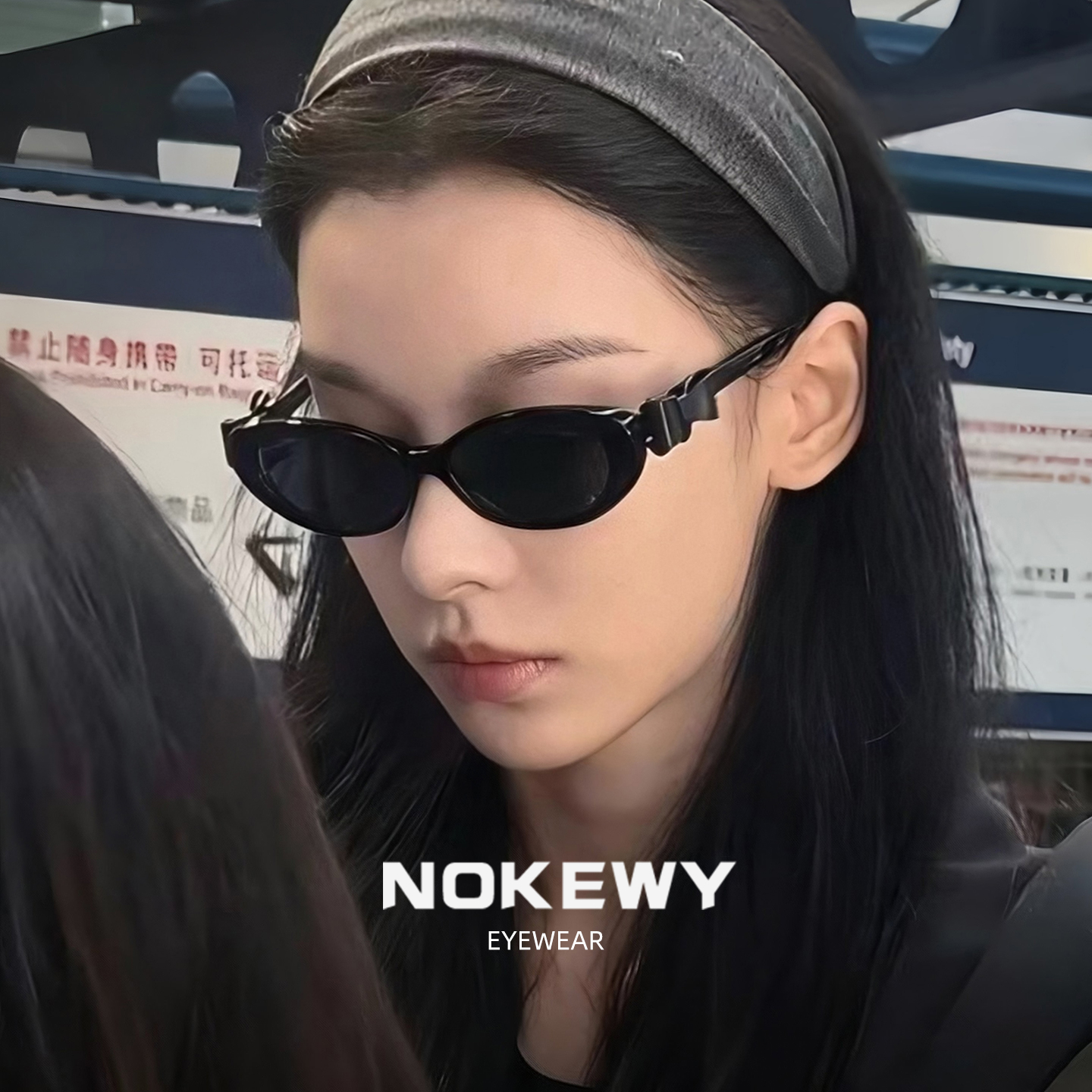 NOKEWY防紫外线猫眼复古女太阳镜
