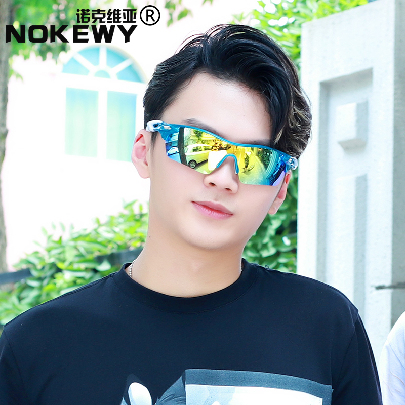 新款运动骑行偏光太阳镜男士配近视打篮球踢足球户外驾驶潮人墨镜