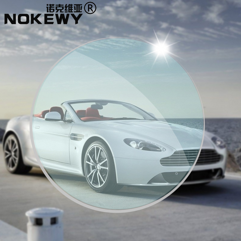 诺克维亚1.499折射率炫彩反光偏光太阳镜片防眩光防强光近视镜片