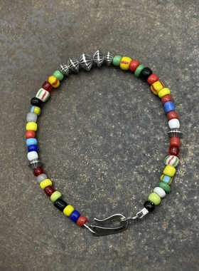 琉璃珠情侣手链925纯银原创情侣