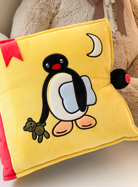 富山商店 x Pingu Bedtime Story故事书搞怪创意抱枕靠垫沙发卧室