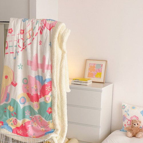 保暖盖毯沙发毯富山商店少女四季