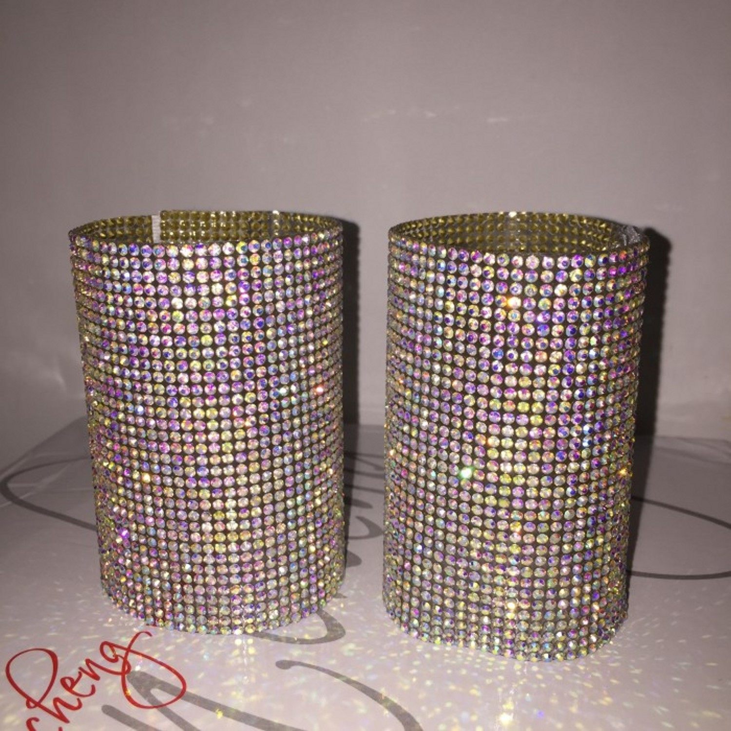 夜店舞台表演饰品歌手亮钻女DJ手工定制款七彩水钻手环手镯