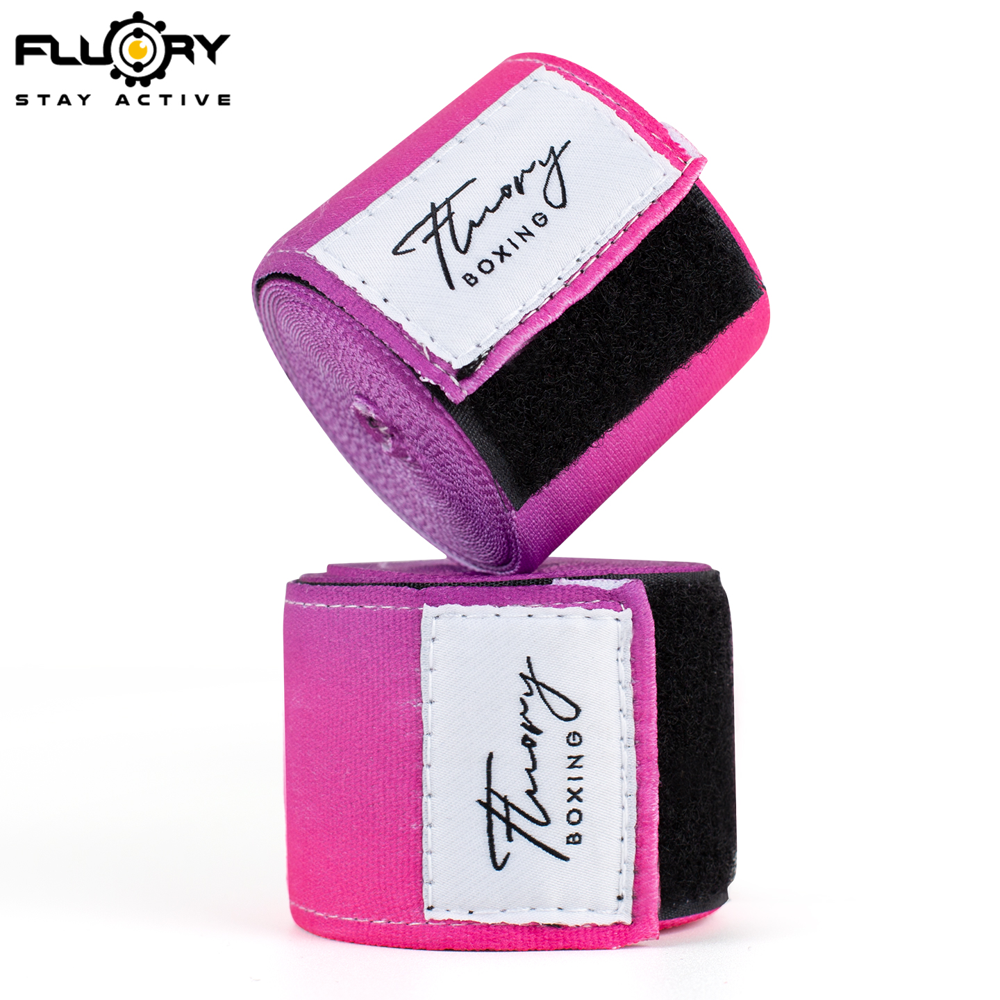 FLUORY火垒拳击绷带渐变色弹力5米运动散打格斗训练泰拳缠手绑带