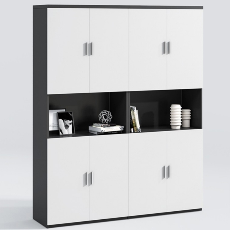 办公室文件柜资料柜实木柜生态板柜子办公家用书柜落地档案储物柜