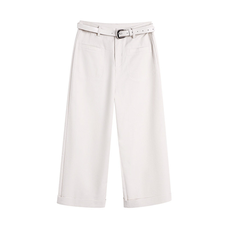 普洛克正品 纯色时尚休闲裤女小个子高腰显瘦七分裤直筒裤阔腿裤,女装/女士精品,棉裤/羽绒裤,淘宝优惠券,粉丝福利购,淘宝优惠卷