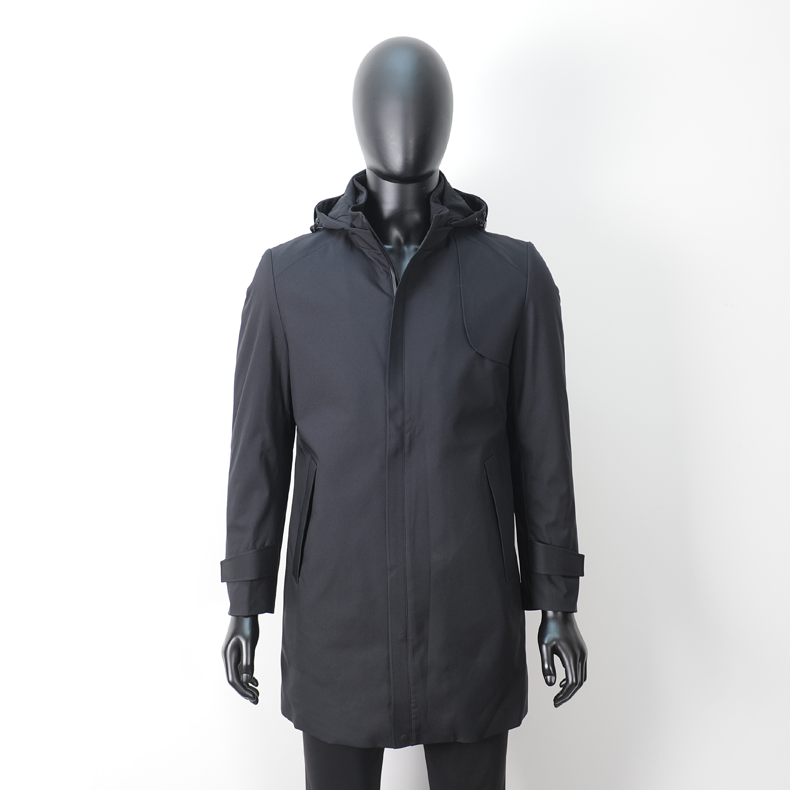 普洛克正品 男棉服棉袄中长款风衣棉衣冬加厚可脱帽直筒修身外套