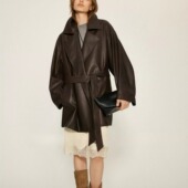 绵羊皮夹克机车服潮款 普洛克正品 真皮外套秋短修身 新款 帅气 女装