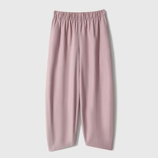 普洛克正品 春夏秋九分裤秋款时尚女西装休闲裤子高腰纯色阔腿裤