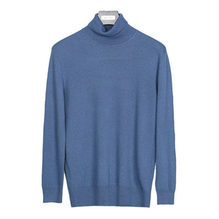 普洛克正品 lo衫男士内搭毛衣秋冬穿搭修身翻领麻花100羊毛针织衫