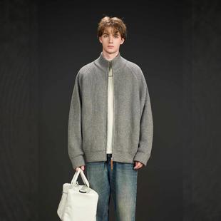 外套冬新款 针织毛线衣羽绒服轻薄保暖男装 白鸭绒男士 普洛克正品