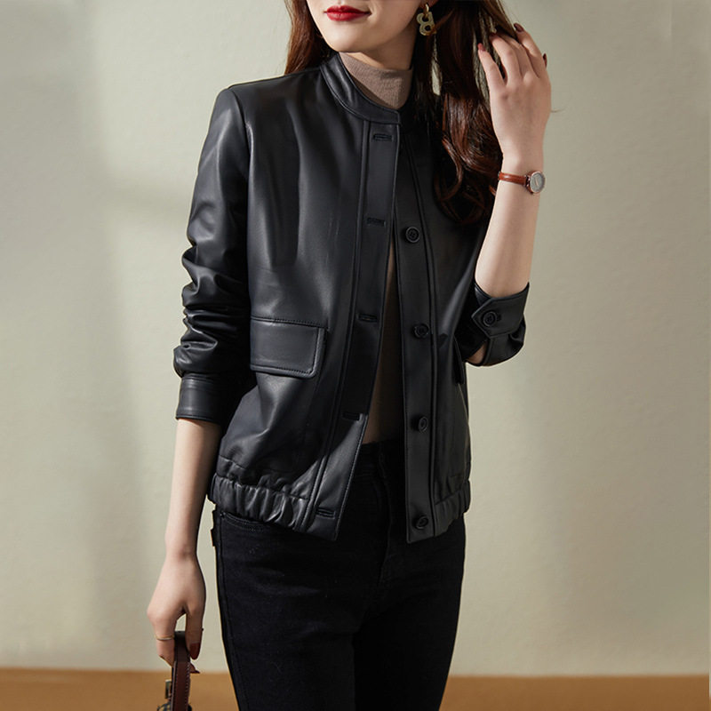 普洛克正品 立领高端服鹅绒服白鹅绒羽绒服女款中长款冬皮衣女装