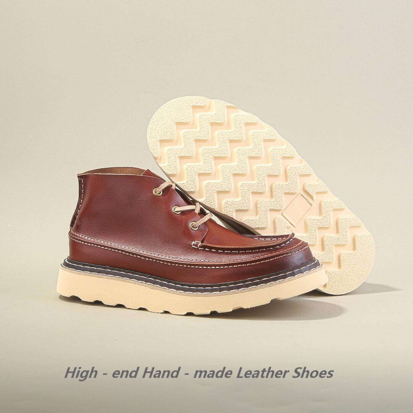 普洛克正品 马丁靴男秋冬真皮复古休闲高帮短靴英伦百搭875工装靴