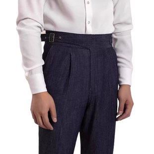 普洛克正品  春秋廓尔格牛仔裤男直筒宽松休闲裤百搭复古裤子