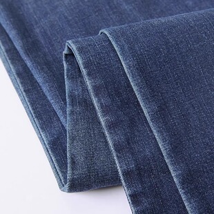 纳巴罗正品现货桑蚕丝亚麻莱赛尔棉牛仔裤男士长裤修身休闲长裤子