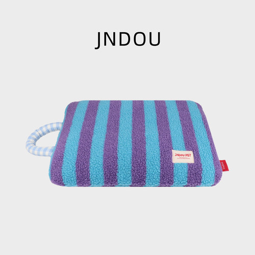 JNDOUPET丨宠物宽条羊羔绒睡垫
