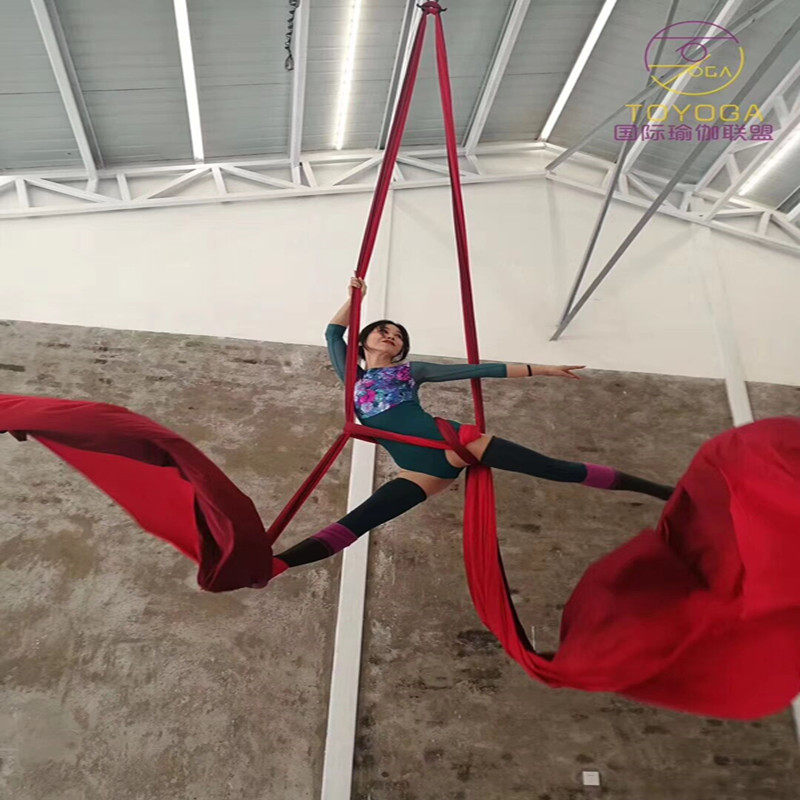 瑞爻高空瑜伽空中吊床空中瑜伽绸缎舞吊床瑜珈吊床吊带吊绳伸