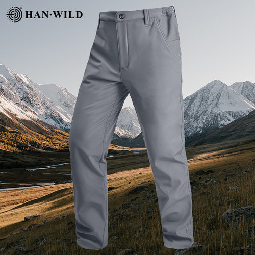 2025轻量化冲锋裤城市通勤软壳裤男户外战术裤登山裤秋冬季